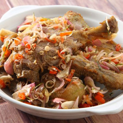 Bebek Geprek Sambal Matah