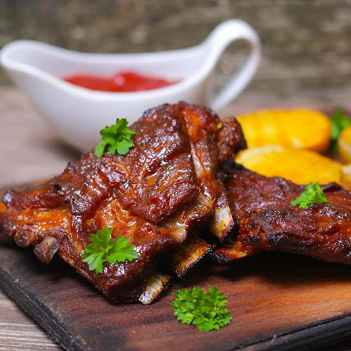 Daging Kambing Panggang Bumbu Manis