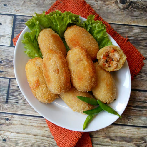 Kroket Kentang Isi Ayam Wortel