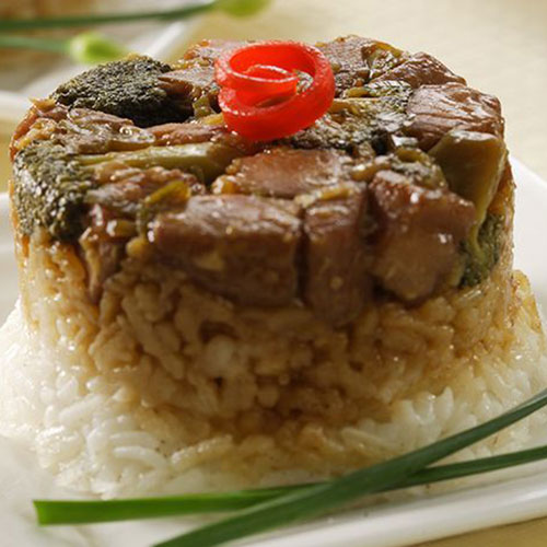 Nasi Tim Ikan Brokoli