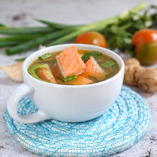 Sop Ikan Salmon